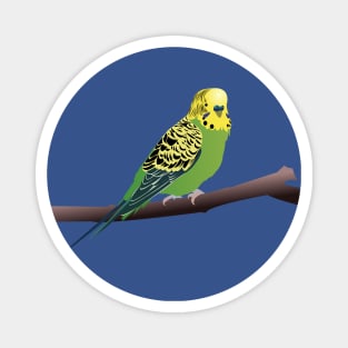 Green Parakeet/Budgie Magnet